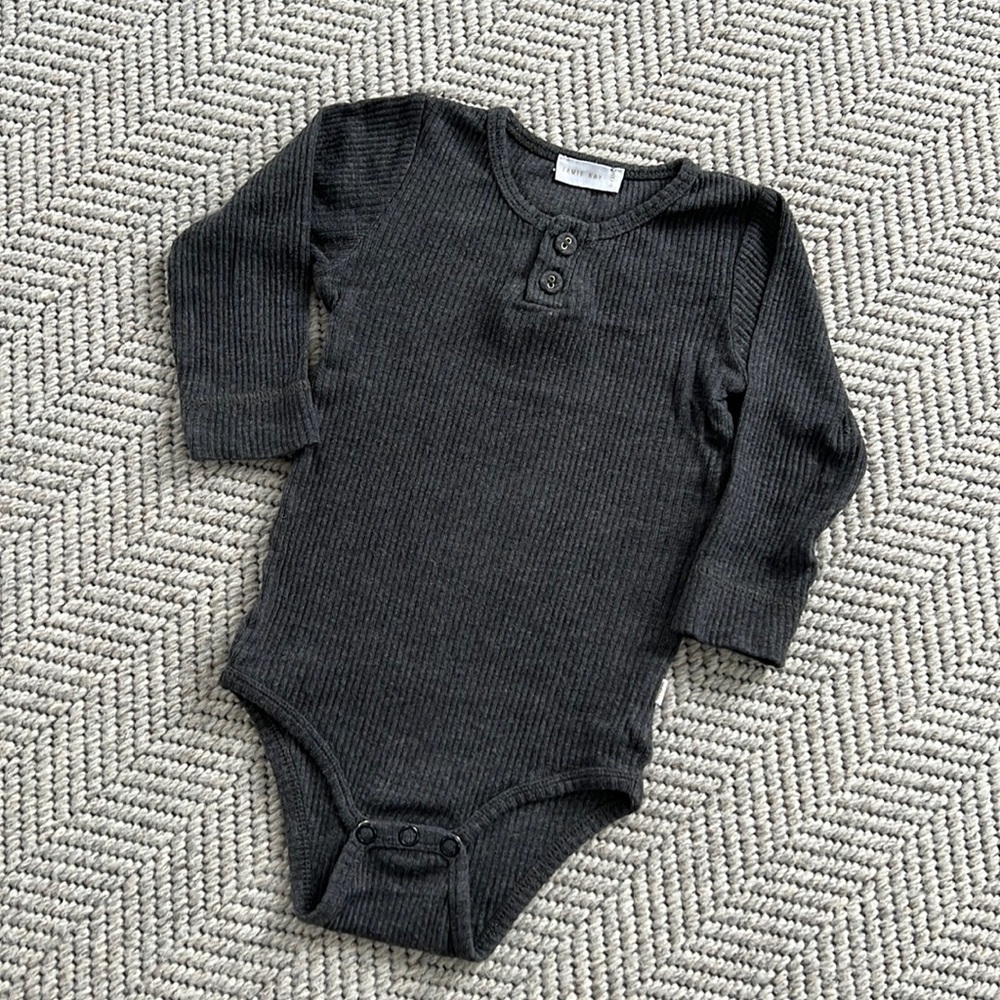 Jamie Kay organic rib cotton long sleeve onesie
